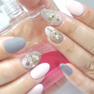 秋 シンプル マットのネイルデザイン ネイルブック