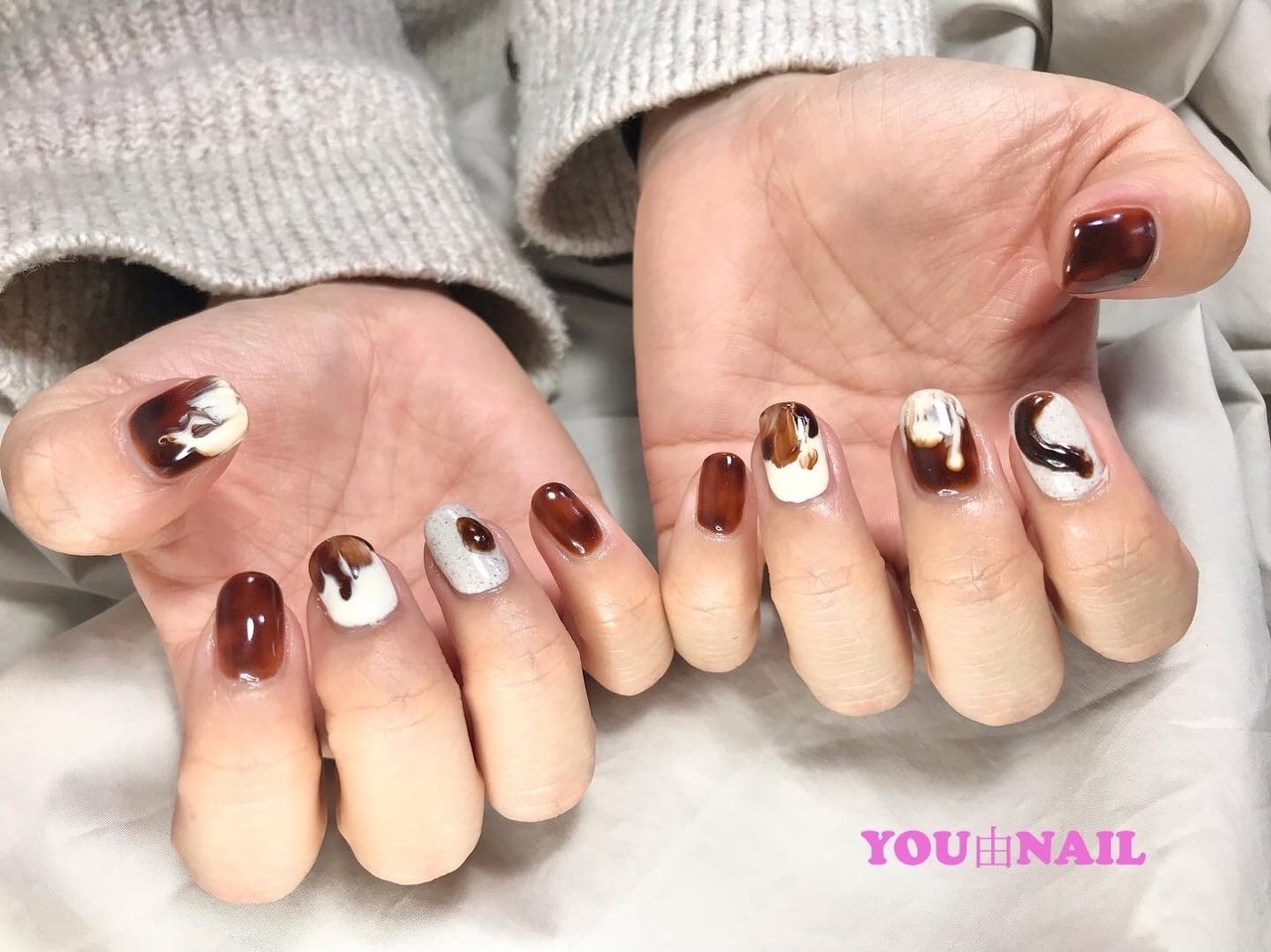 秋 冬 オールシーズン ハンド ニュアンス Youのネイルデザイン No ネイルブック