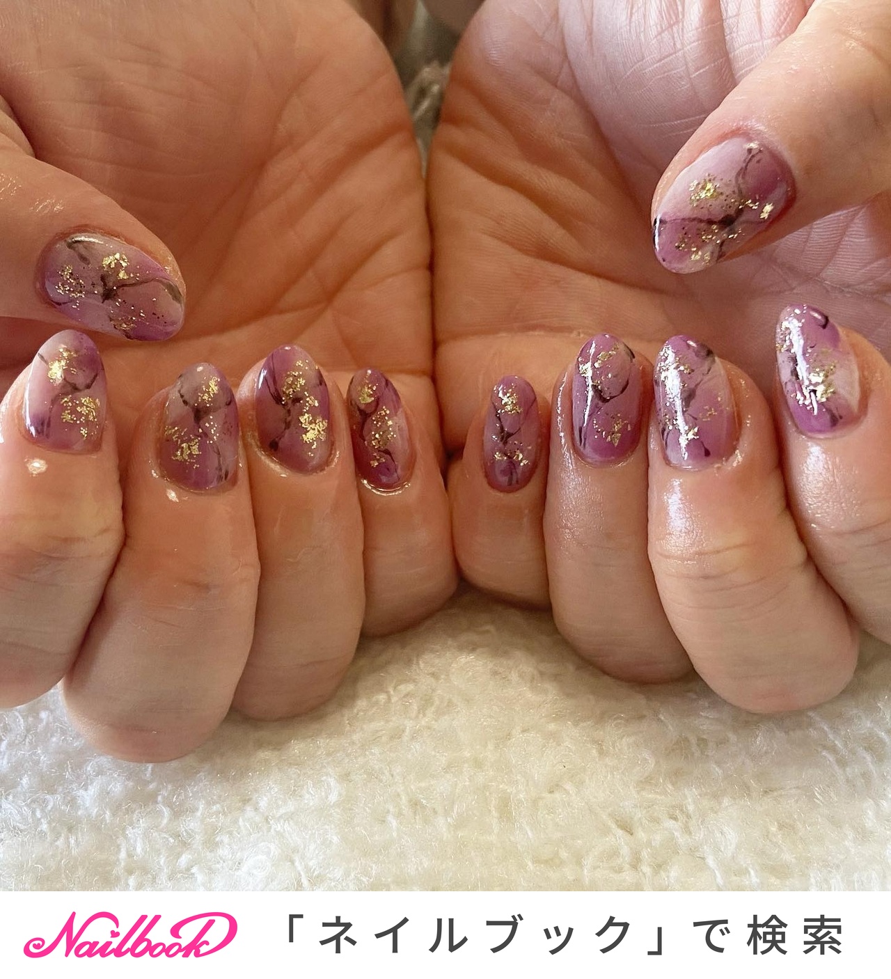 金箔ネイルデザインのネイルデザイン ネイルブック