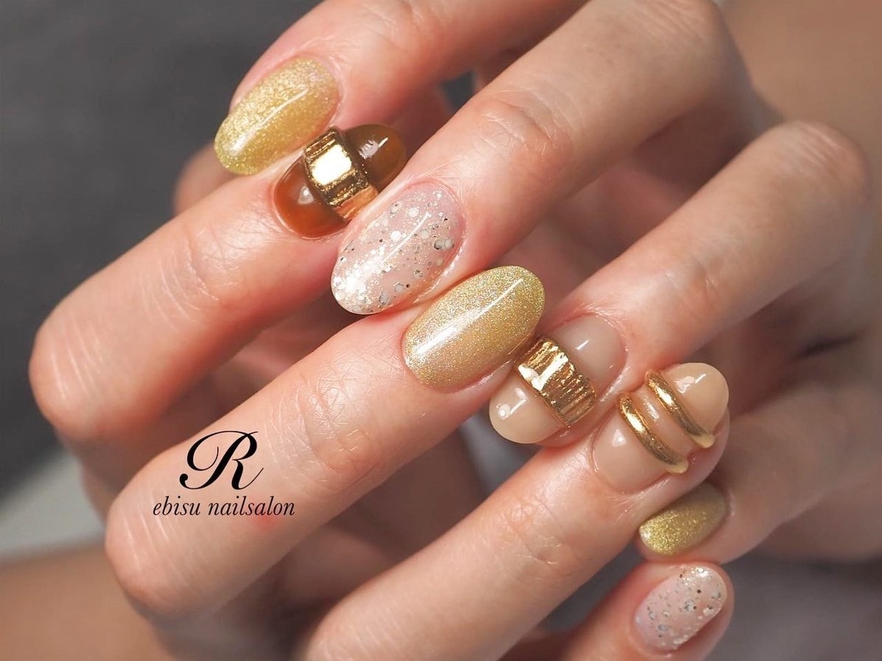 オールシーズン パーティー デート 女子会 ハンド Ebisu Nailsalon Rのネイルデザイン No ネイルブック