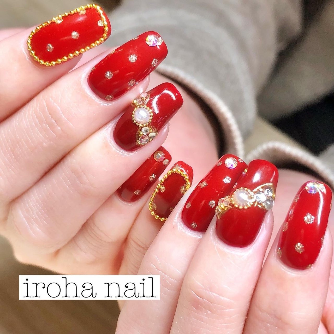 冬 オールシーズン バレンタイン クリスマス ハンド Iroha Nail Neのネイルデザイン No 698 ネイルブック