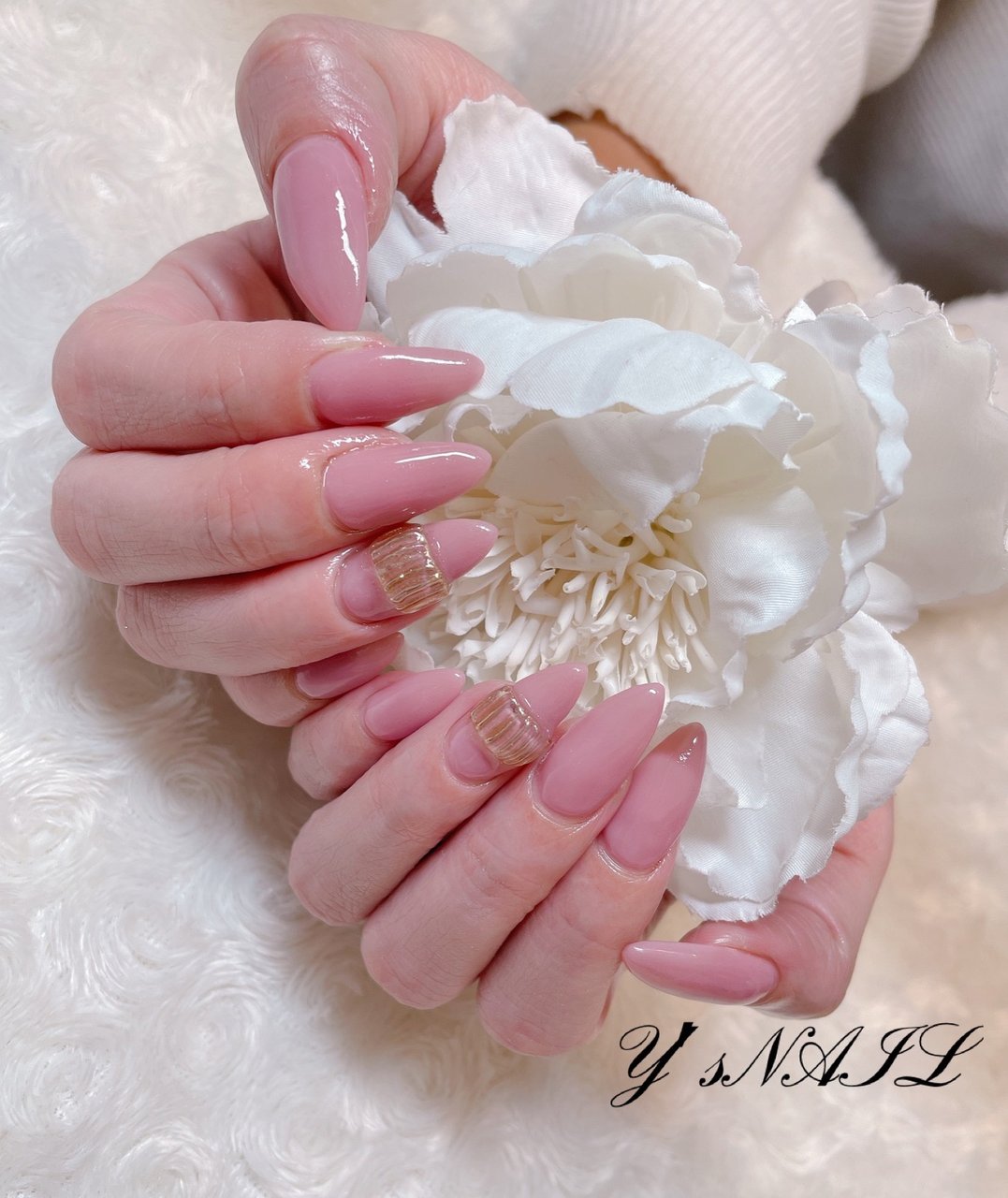 オールシーズン ハンド ワンカラー ピンク ジェルネイル Y S Nailのネイルデザイン No ネイルブック