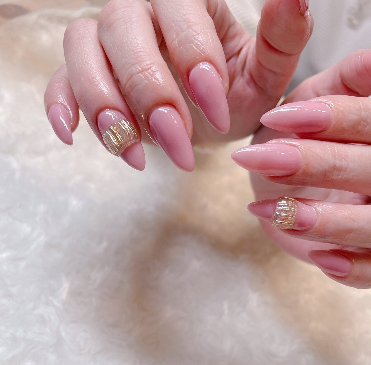 オールシーズン ハンド ワンカラー ピンク ジェルネイル Y S Nailのネイルデザイン No ネイルブック