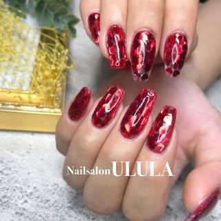 レッド 赤 キャバ嬢のネイルデザイン ネイルブック
