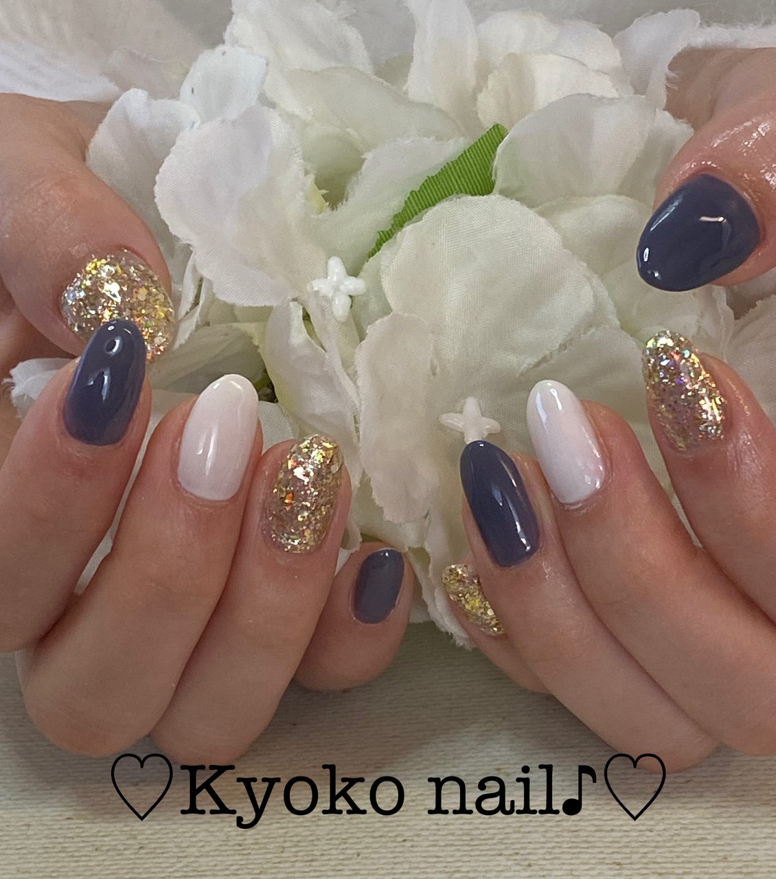 オールシーズン ハンド シンプル ラメ ワンカラー Kyoko Nailのネイルデザイン No ネイルブック