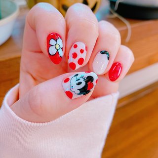 ブラック 黒 ディズニーネイルのネイルデザイン ネイルブック