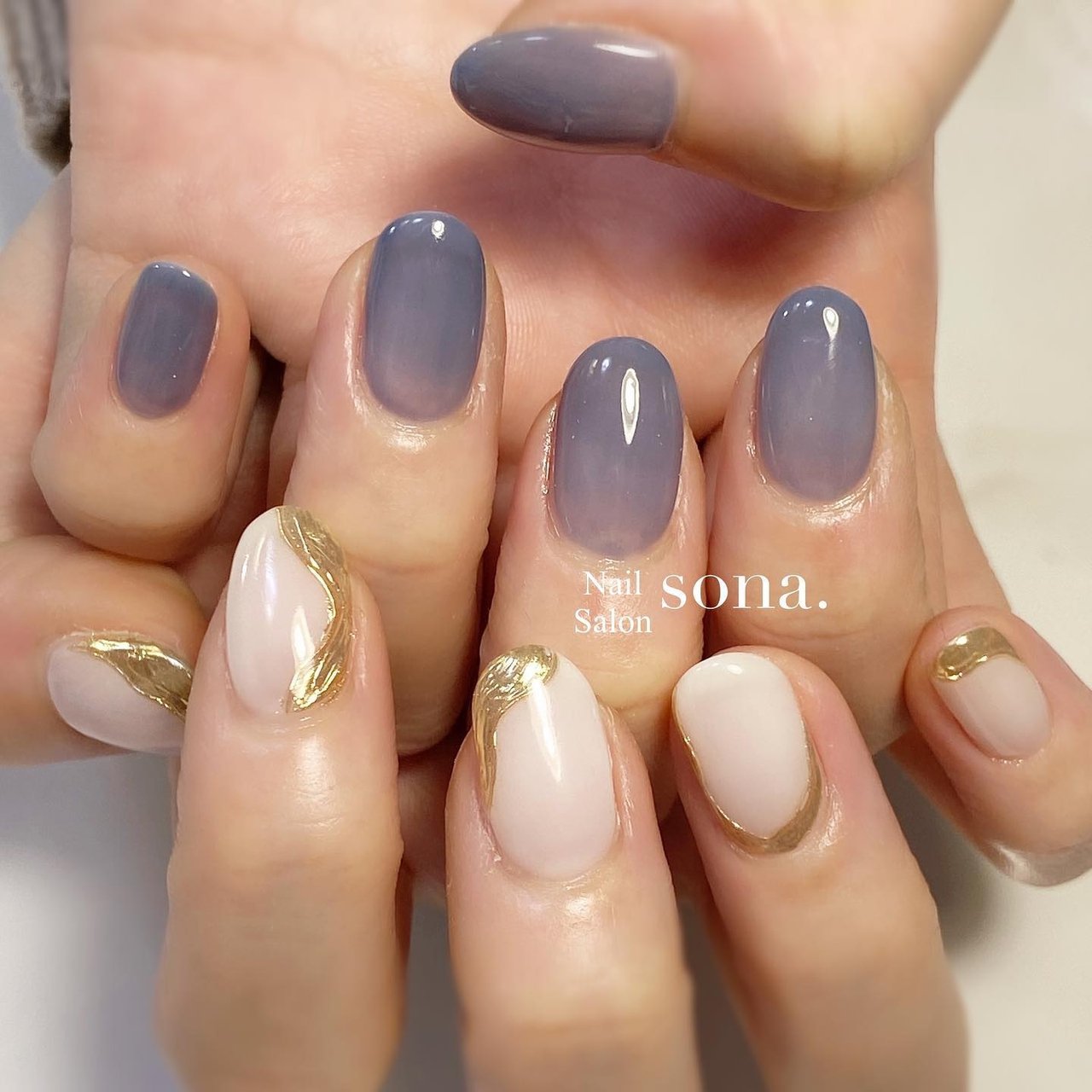 冬 オールシーズン オフィス ブライダル ハンド Sona ソナ のネイルデザイン No ネイルブック