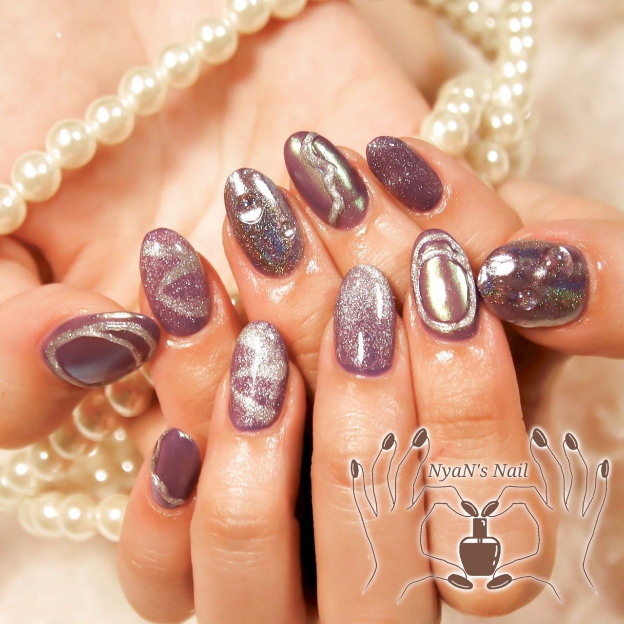 オールシーズン ライブ クリスマス パーティー ハンド Nyan S Nailのネイルデザイン No ネイルブック