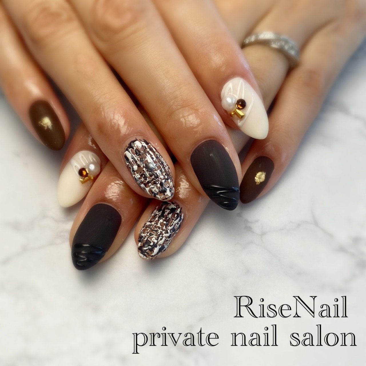 冬 バレンタイン 女子会 ハンド ツイード Satomi のネイルデザイン No ネイルブック