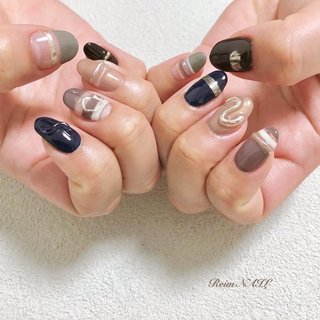 ボーダー しましま のネイルデザイン ネイルブック