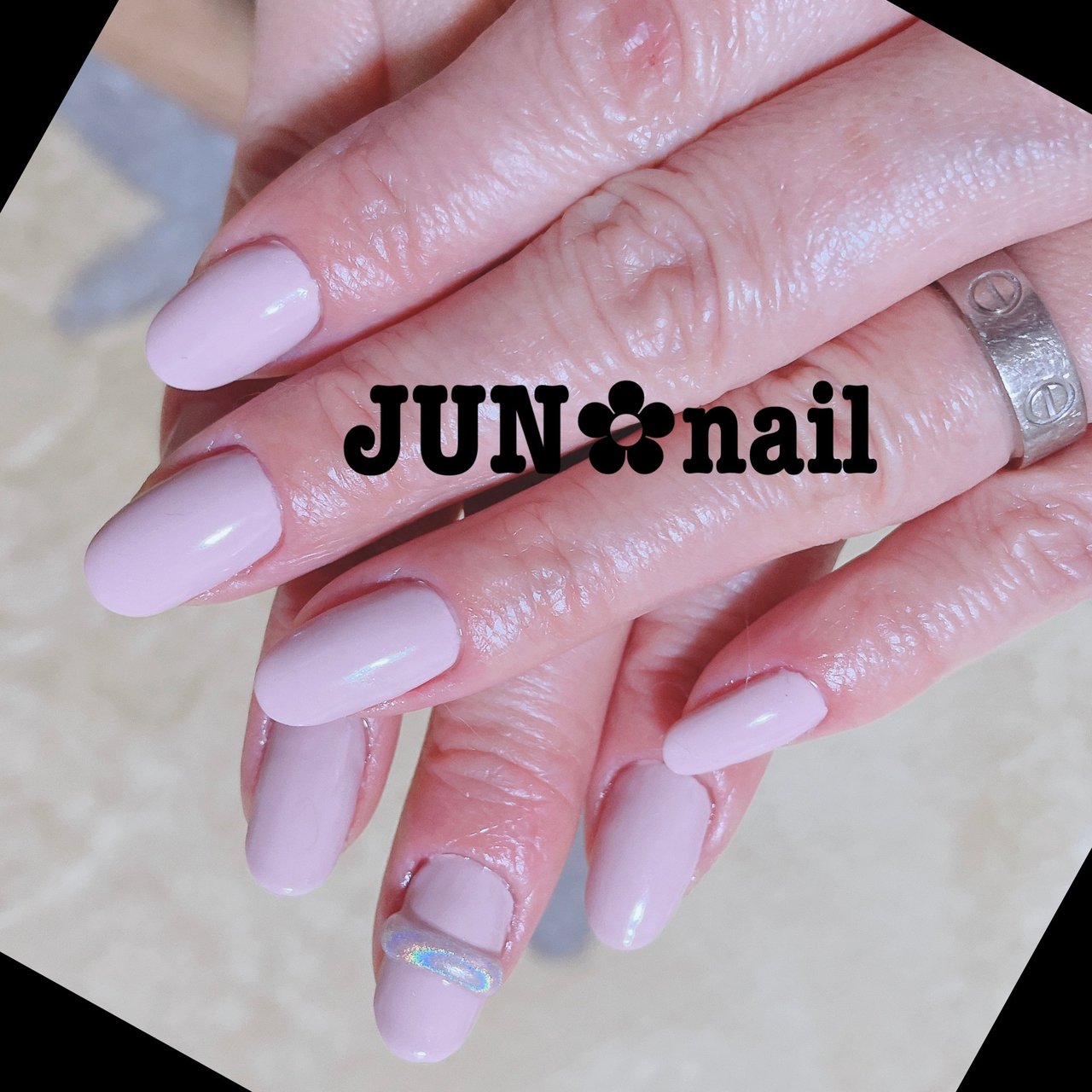 オールシーズン バレンタイン オフィス ハンド ワンカラー Jun Nailのネイルデザイン No ネイルブック