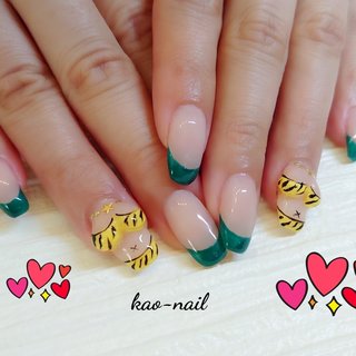 ラムちゃん風ネイルのネイルデザイン ネイルブック