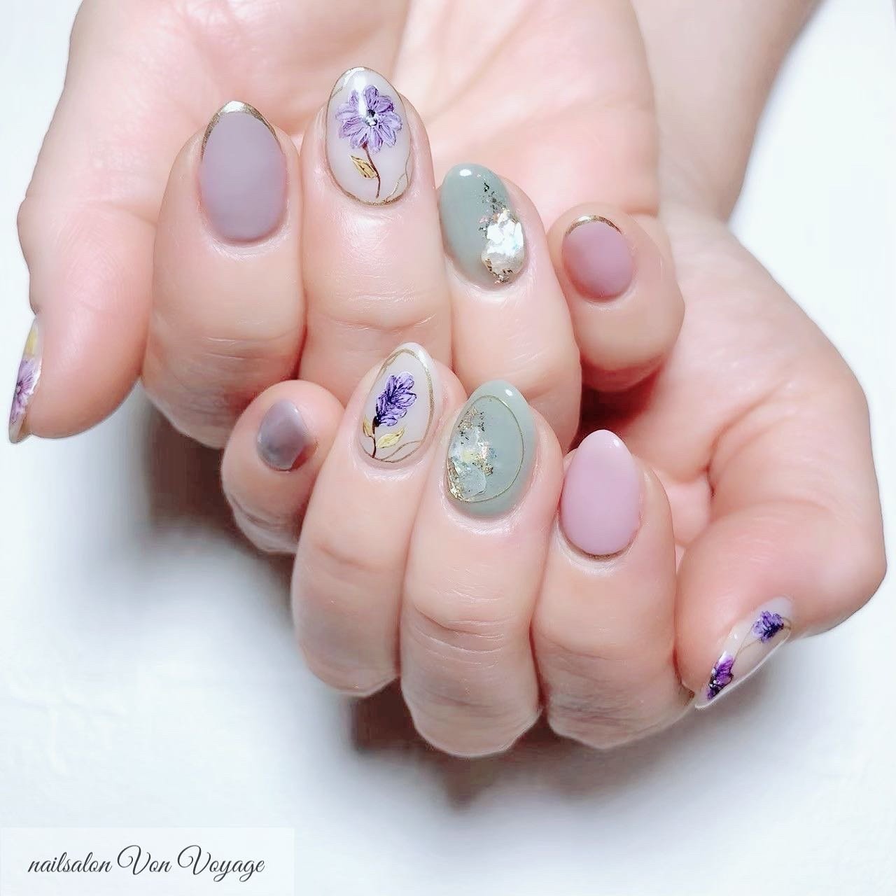 春 夏 冬 オールシーズン ハンド Nailsalon Von Voyageのネイルデザイン No ネイルブック