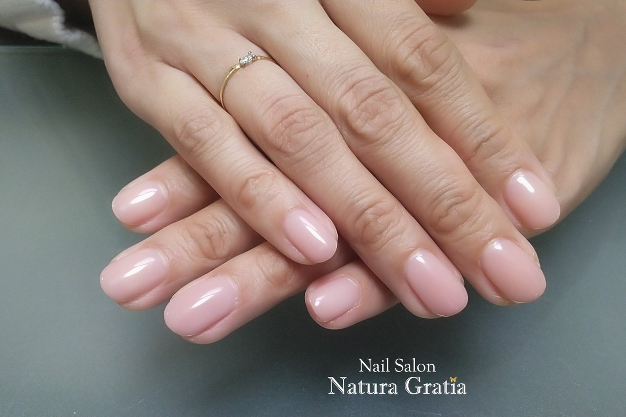 オールシーズン オフィス ハンド シンプル ワンカラー Naturagratiaのネイルデザイン No ネイルブック