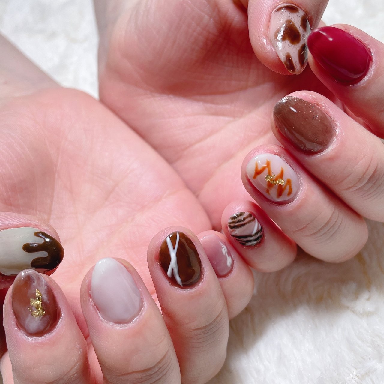 バレンタイン ハンド ジェルネイル Ha Nailのネイルデザイン No ネイルブック