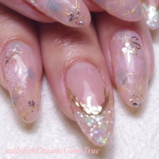 ネイルチップ 量産型 紫 ツイード リボン イニシャル 推しネイル #51