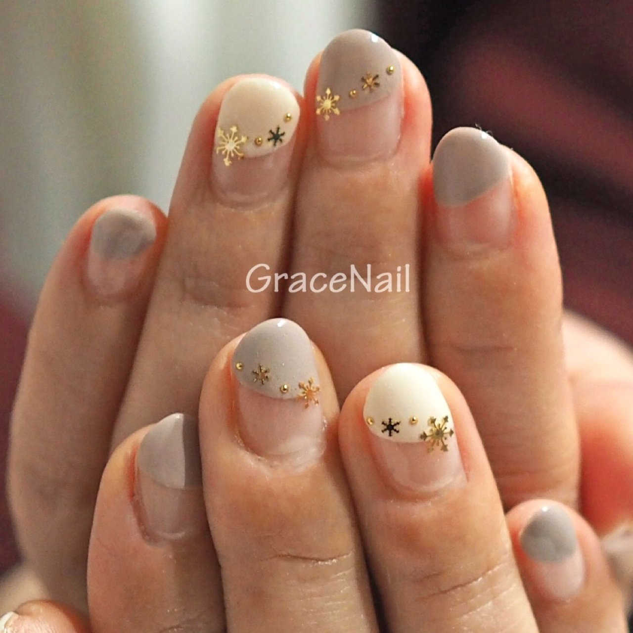 冬 オフィス デート 女子会 ハンド Gracenailのネイルデザイン No ネイルブック