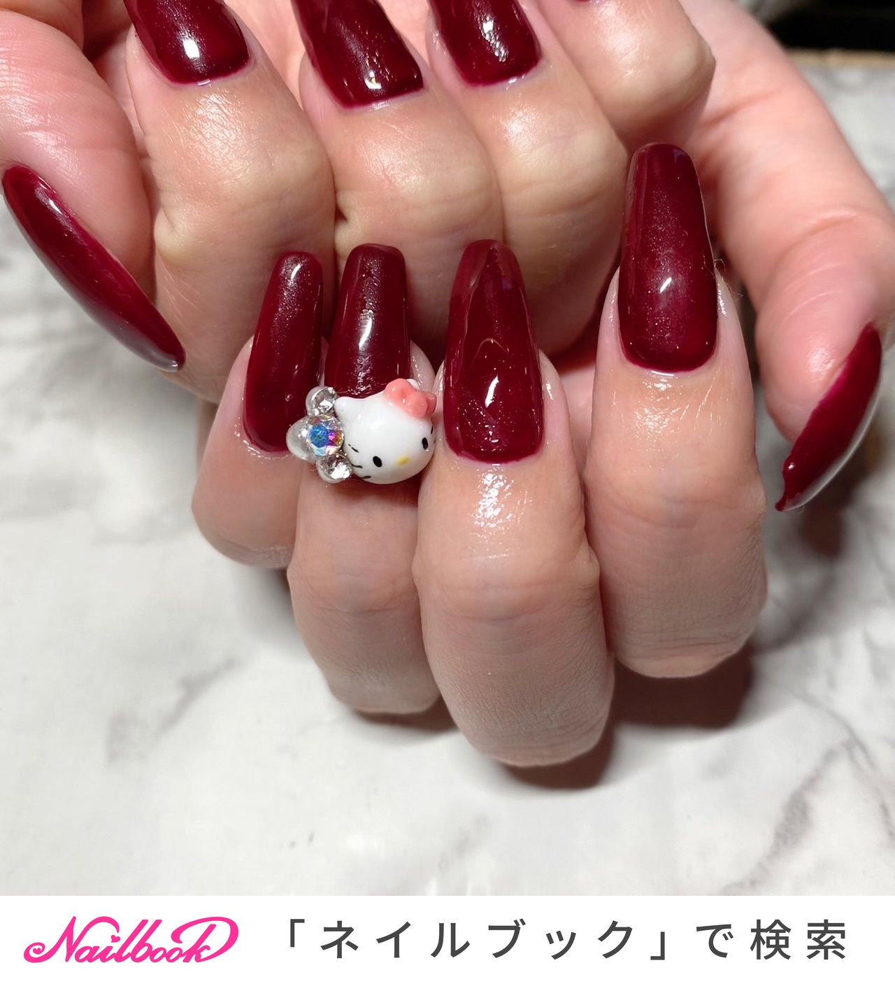 オールシーズン ハンド キャラクター ボルドー ブラウン Mai321のネイルデザイン No ネイルブック