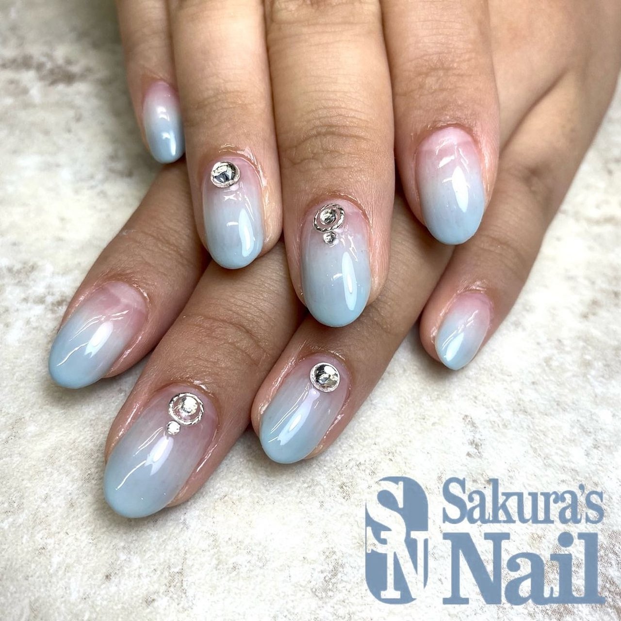 オールシーズン シンプル グラデーション 痛ネイル ショート Sakuras Nail Kegoのネイルデザイン No ネイル ブック