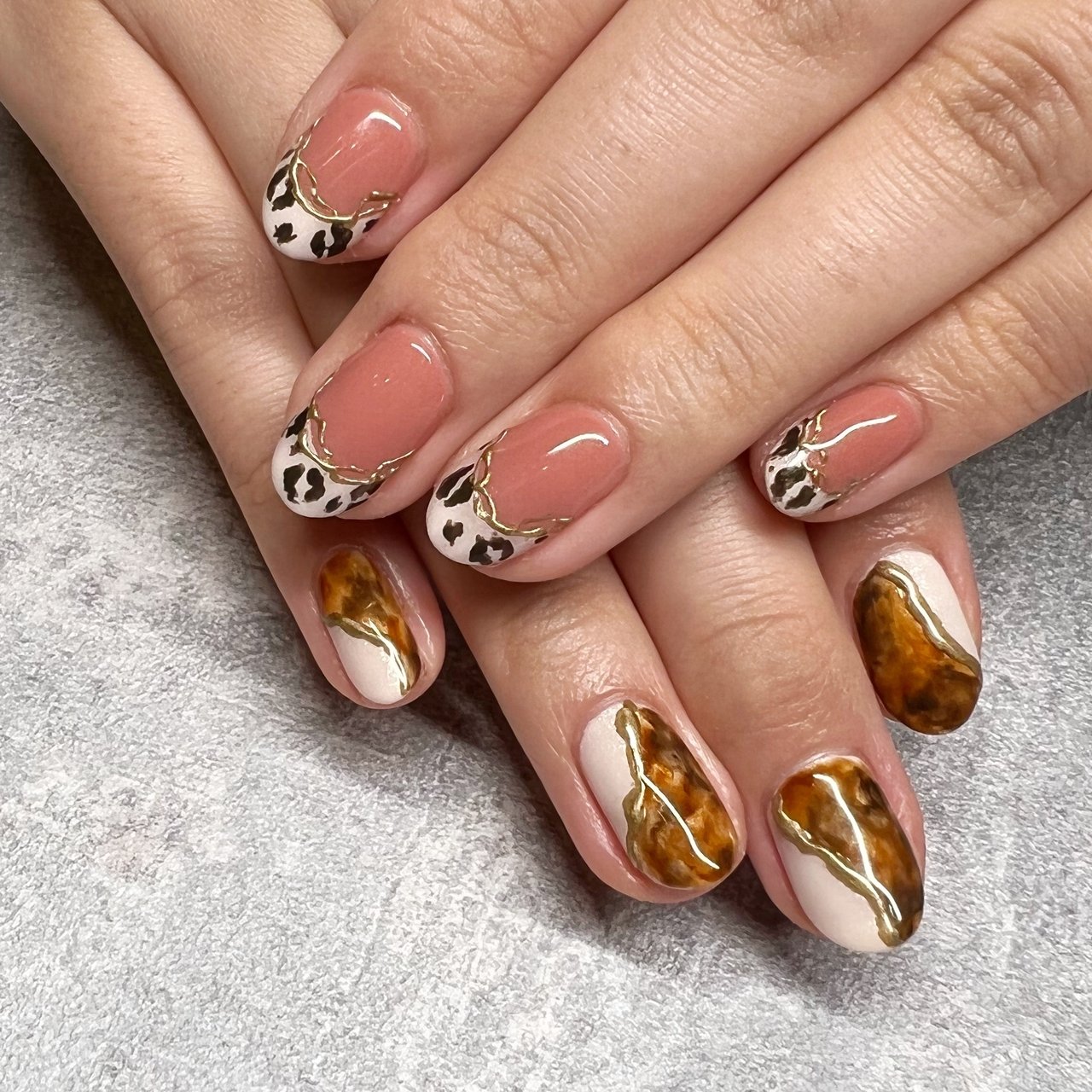 オールシーズン ハンド フレンチ 変形フレンチ ジェルネイル Nailroom Wataのネイルデザイン No 699 ネイルブック