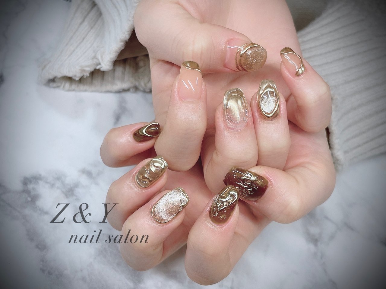 オールシーズン バレンタイン ハンド 3d ニュアンス Z Y Nail博多駅前店 Sayaka のネイルデザイン No ネイルブック