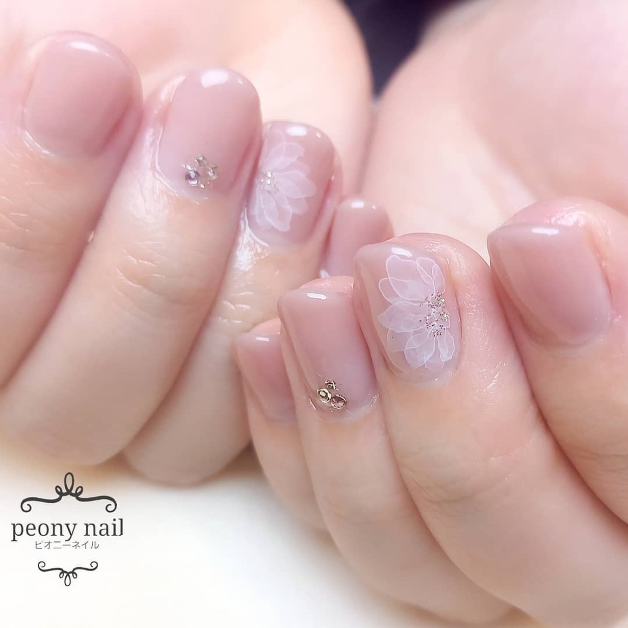 オールシーズン バレンタイン オフィス 女子会 ハンド Peony Nail ピオニーネイル横浜のネイルデザイン No ネイル ブック