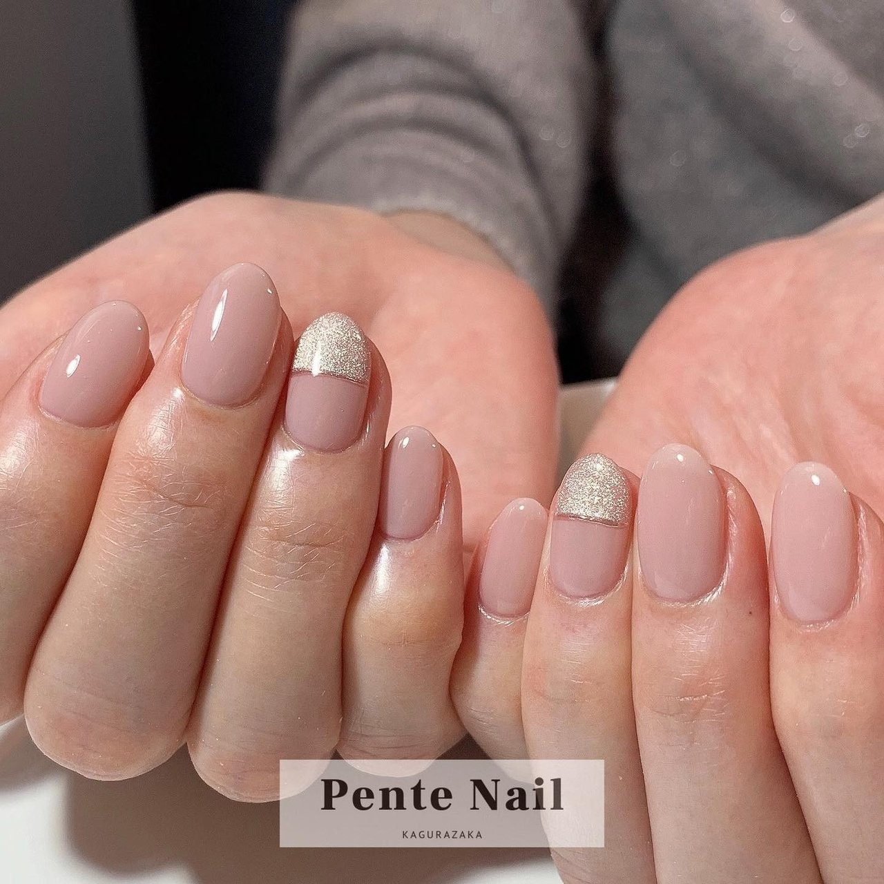 オールシーズン オフィス デート 女子会 ハンド Pente Nailのネイルデザイン No ネイルブック