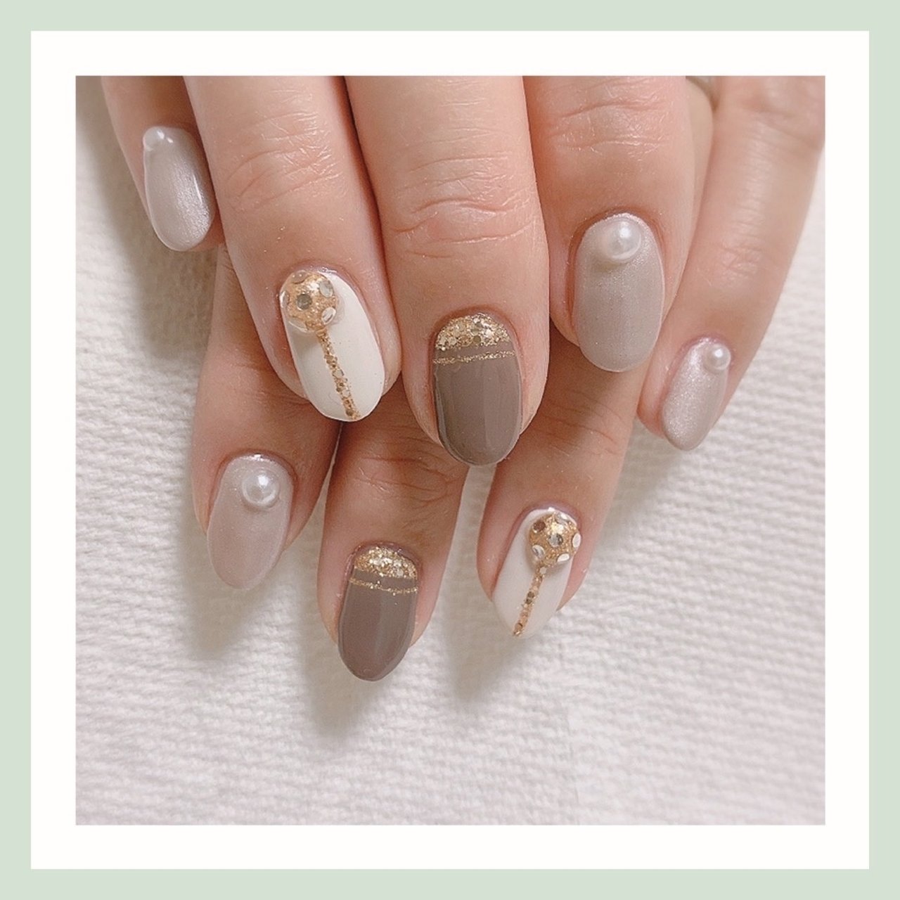 秋 冬 オールシーズン オフィス ハンド Grateful Nails あっちゃんこのネイルデザイン No ネイルブック