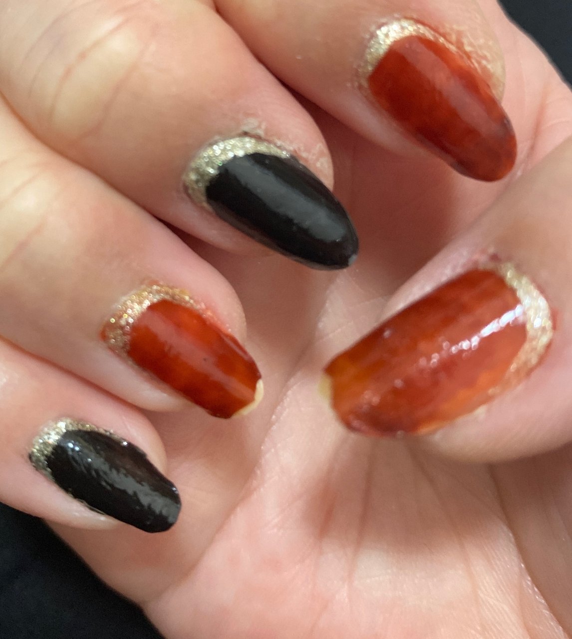 秋 冬 ハンド ワンカラー べっ甲 Chieko Chのネイルデザイン No ネイルブック