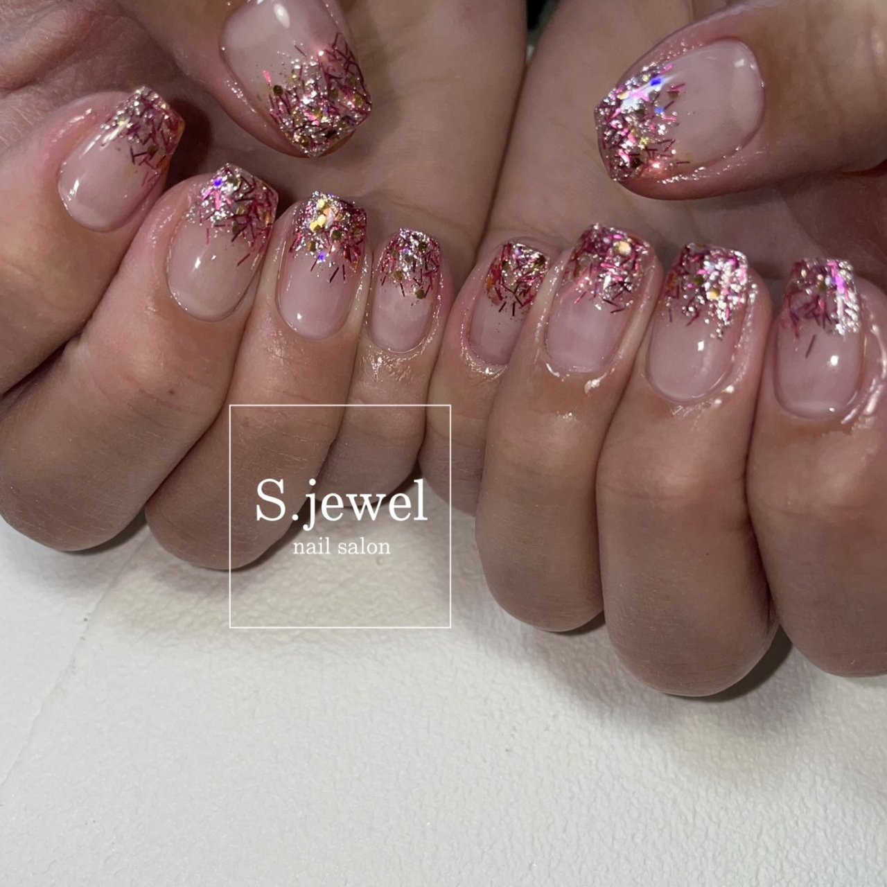 グラデーション ホログラム ラメ S Jewelのネイルデザイン No ネイルブック