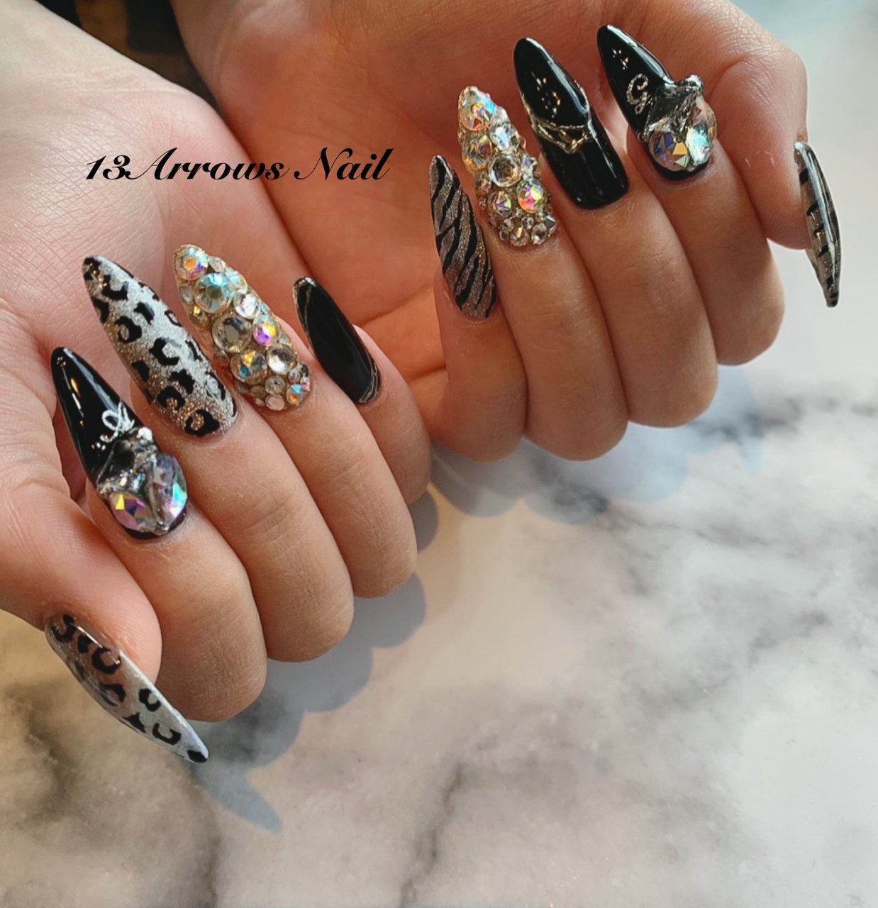 オールシーズン 成人式 ハロウィン パーティー ハンド 13arrows Nailのネイルデザイン No ネイルブック