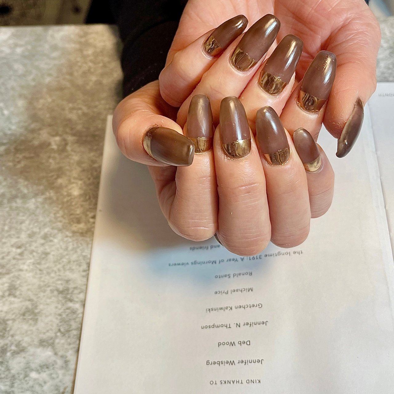 秋 冬 オールシーズン オフィス ハンド Nail Lipineのネイルデザイン No ネイルブック
