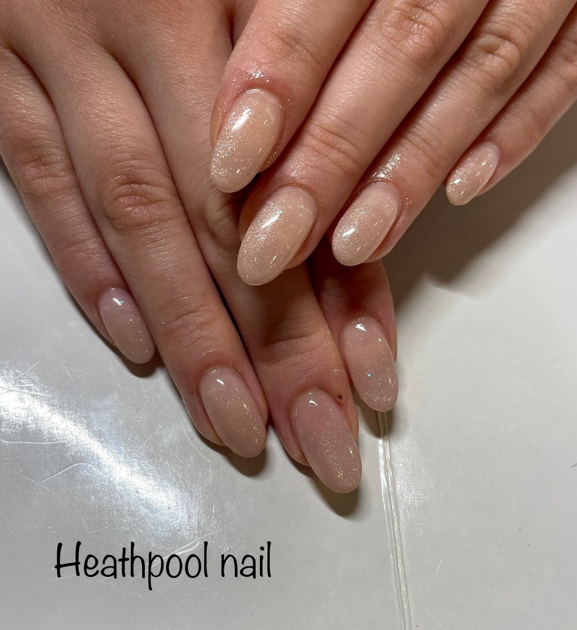 ハンド グラデーション ベージュ ジェルネイル Heathpoolnailのネイルデザイン No ネイルブック