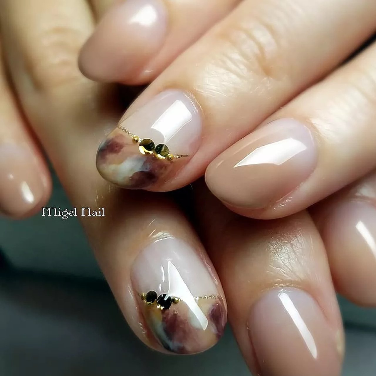 オールシーズン リゾート オフィス パーティー シンプル Migel Nailのネイルデザイン No ネイルブック