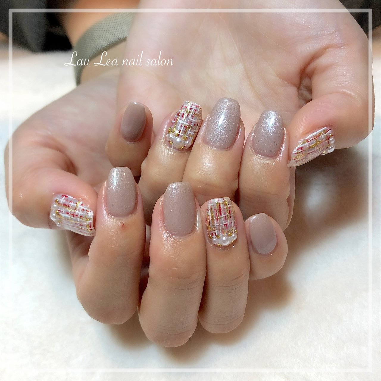 春 冬 バレンタイン オフィス ハンド Lau Lea Nail Salonのネイルデザイン No ネイルブック