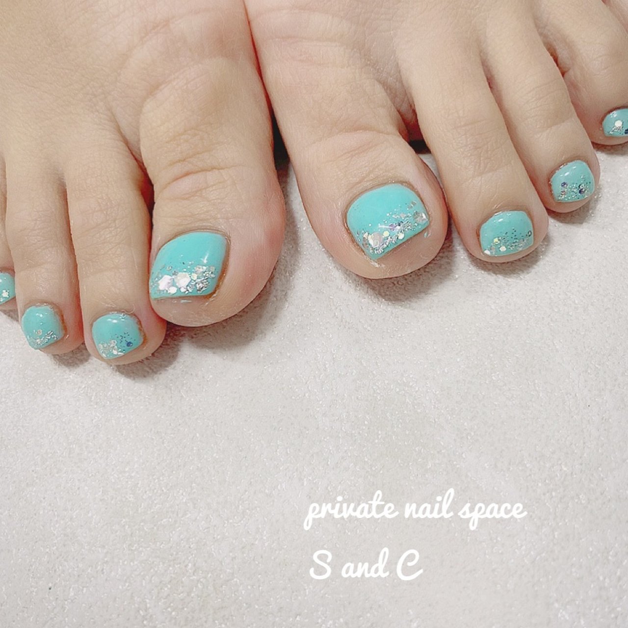 夏 オールシーズン 旅行 海 フット Private Nail Space S And Cのネイルデザイン No ネイルブック