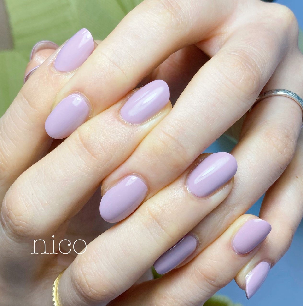 春 オールシーズン ハンド ワンカラー ロング Nail Salon Nico のネイルデザイン No ネイルブック