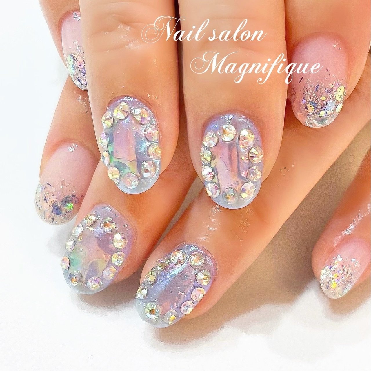 冬 ブライダル デート 女子会 ハンド Magnifique115のネイルデザイン No ネイルブック