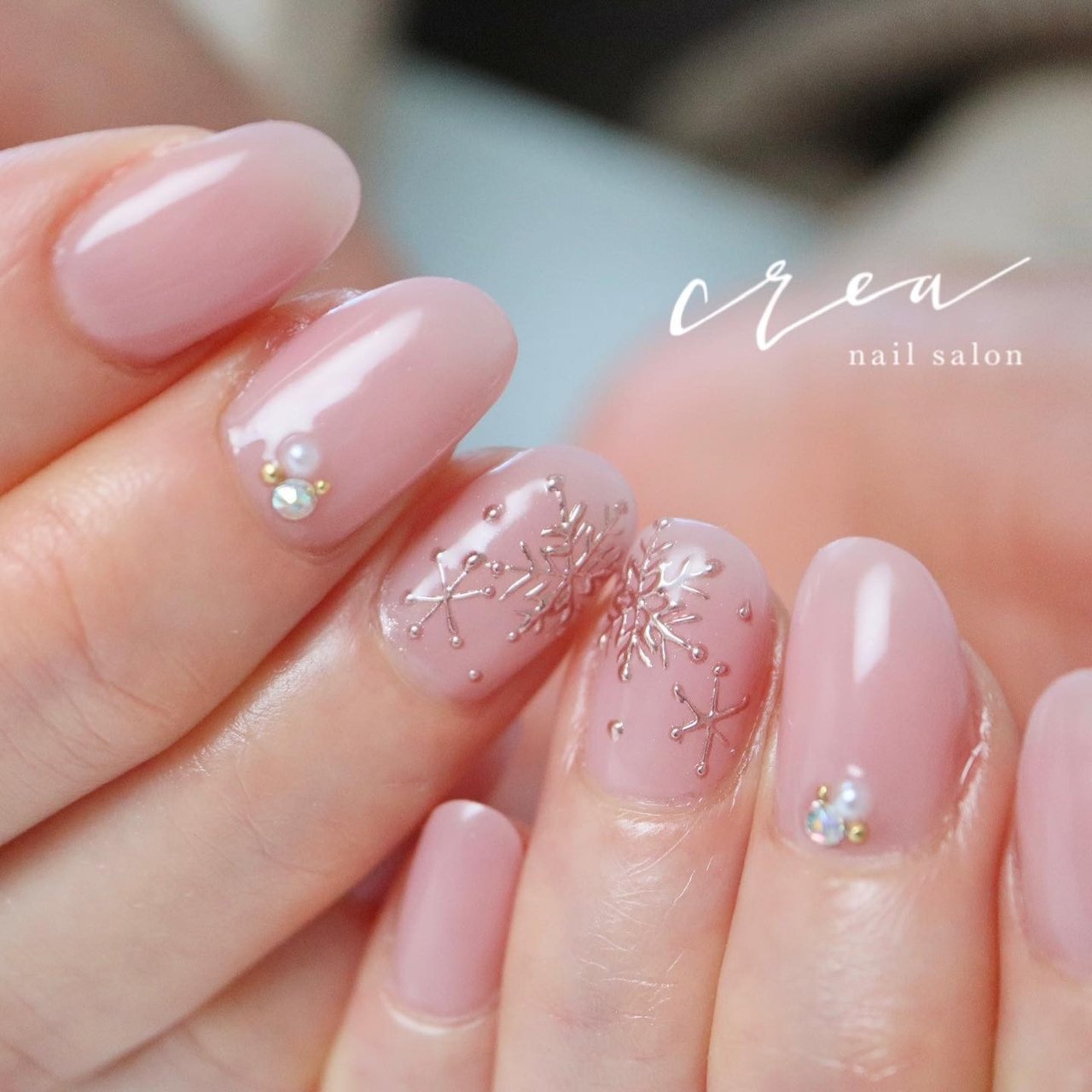 春 冬 オフィス デート ハンド Nailsalon Crea 小川ちえのネイルデザイン No ネイルブック