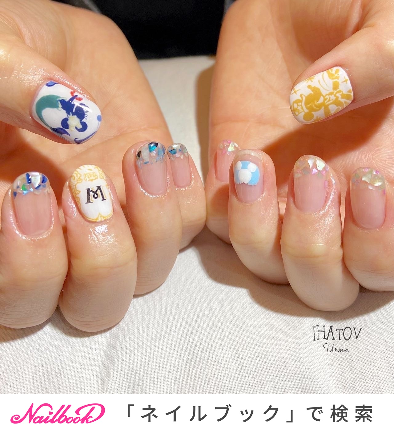 旅行/リゾート/ハンド/シェル/イニシャル - IHATOV-nailarts-のネイル 