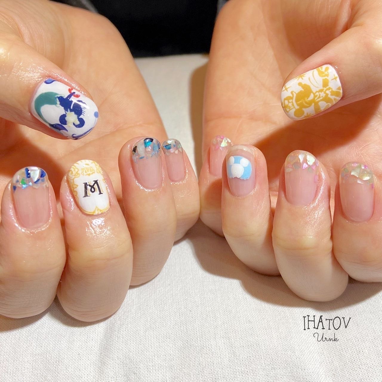 旅行/リゾート/ハンド/シェル/イニシャル - IHATOV-nailarts-のネイル 