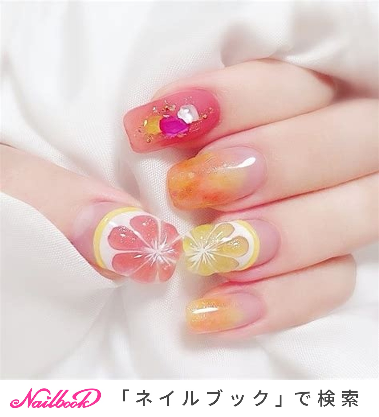 夏 フルーツのネイルデザイン ネイルブック