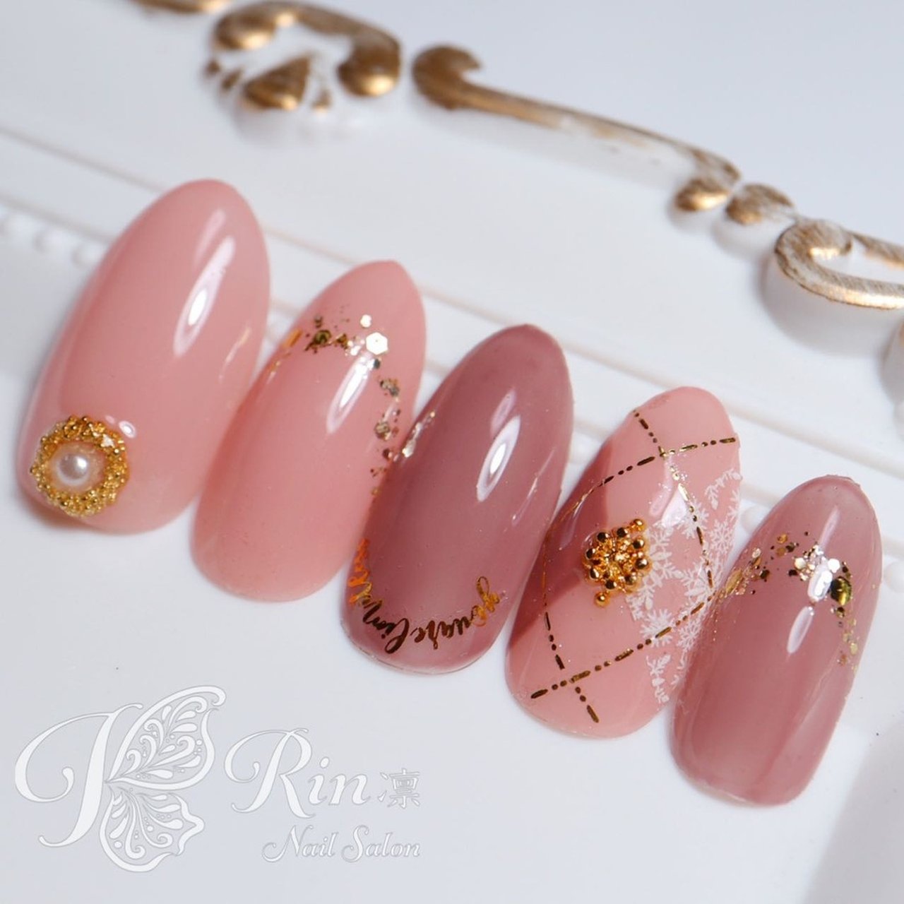 冬 クリスマス デート 女子会 ハンド Rin Nailのネイルデザイン No ネイルブック