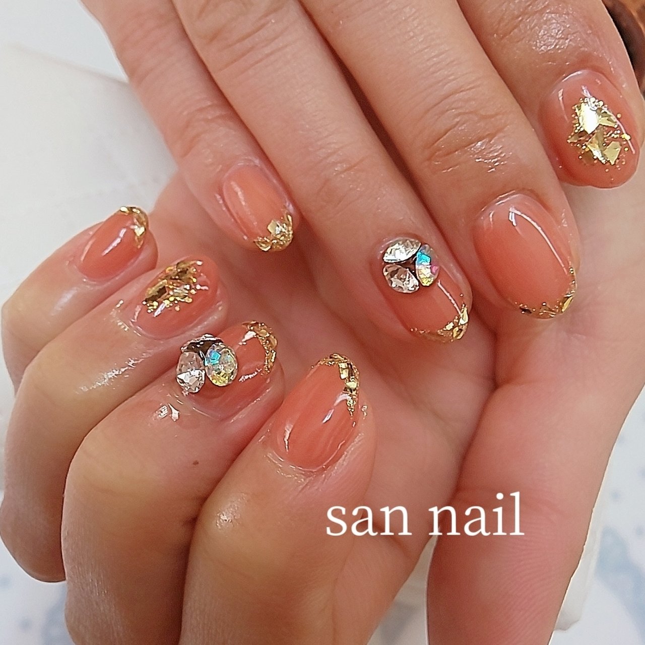 春 オールシーズン デート 女子会 ハンド San Nailのネイルデザイン No ネイルブック