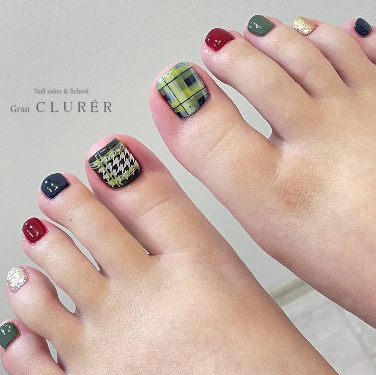 秋 冬 デート 女子会 フット Gran Clurerのネイルデザイン No ネイルブック
