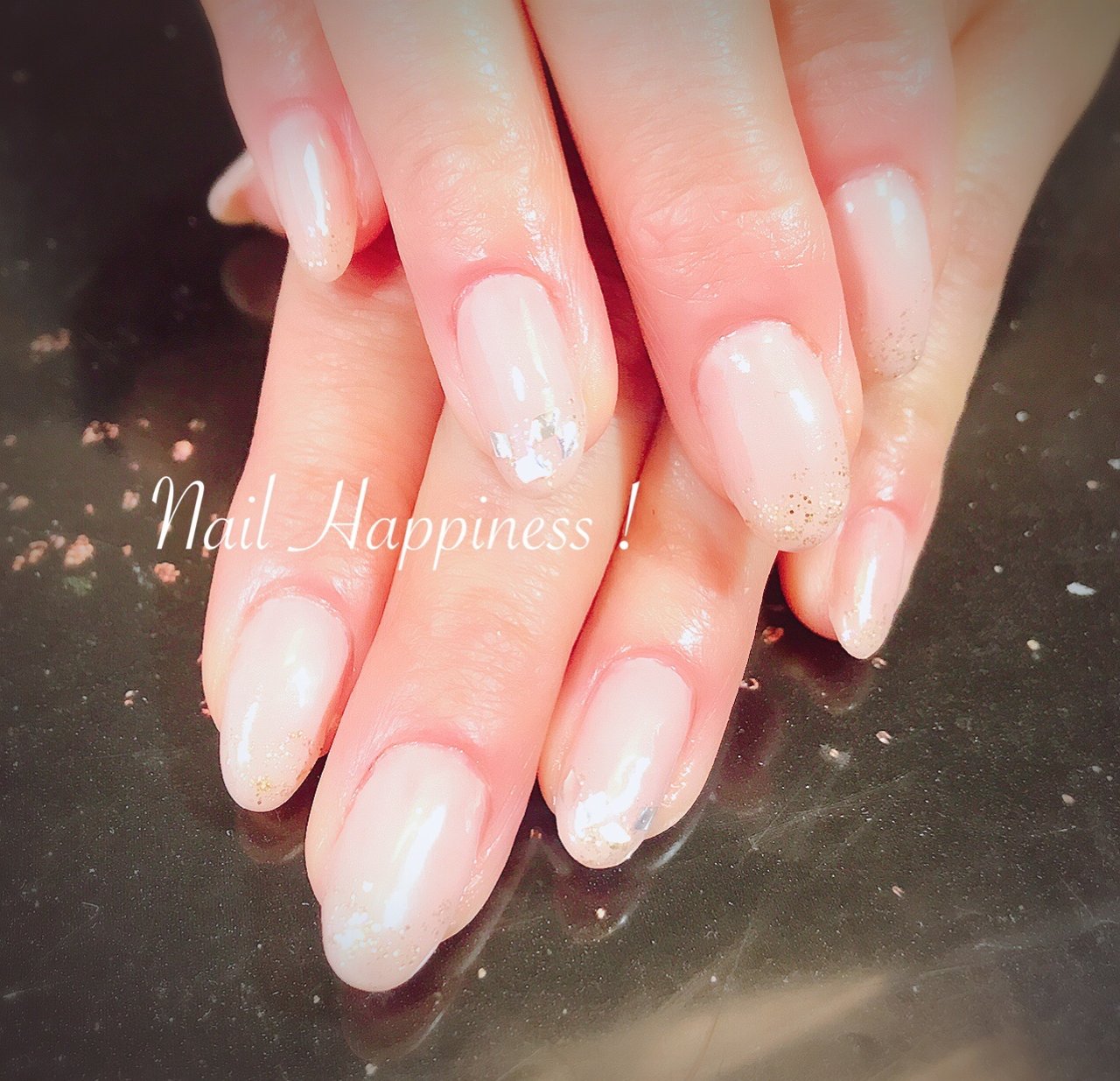 オールシーズン オフィス シンプル ラメ ワンカラー Nail Happiness ネイルハピネス ささきまきのネイル デザイン No ネイルブック