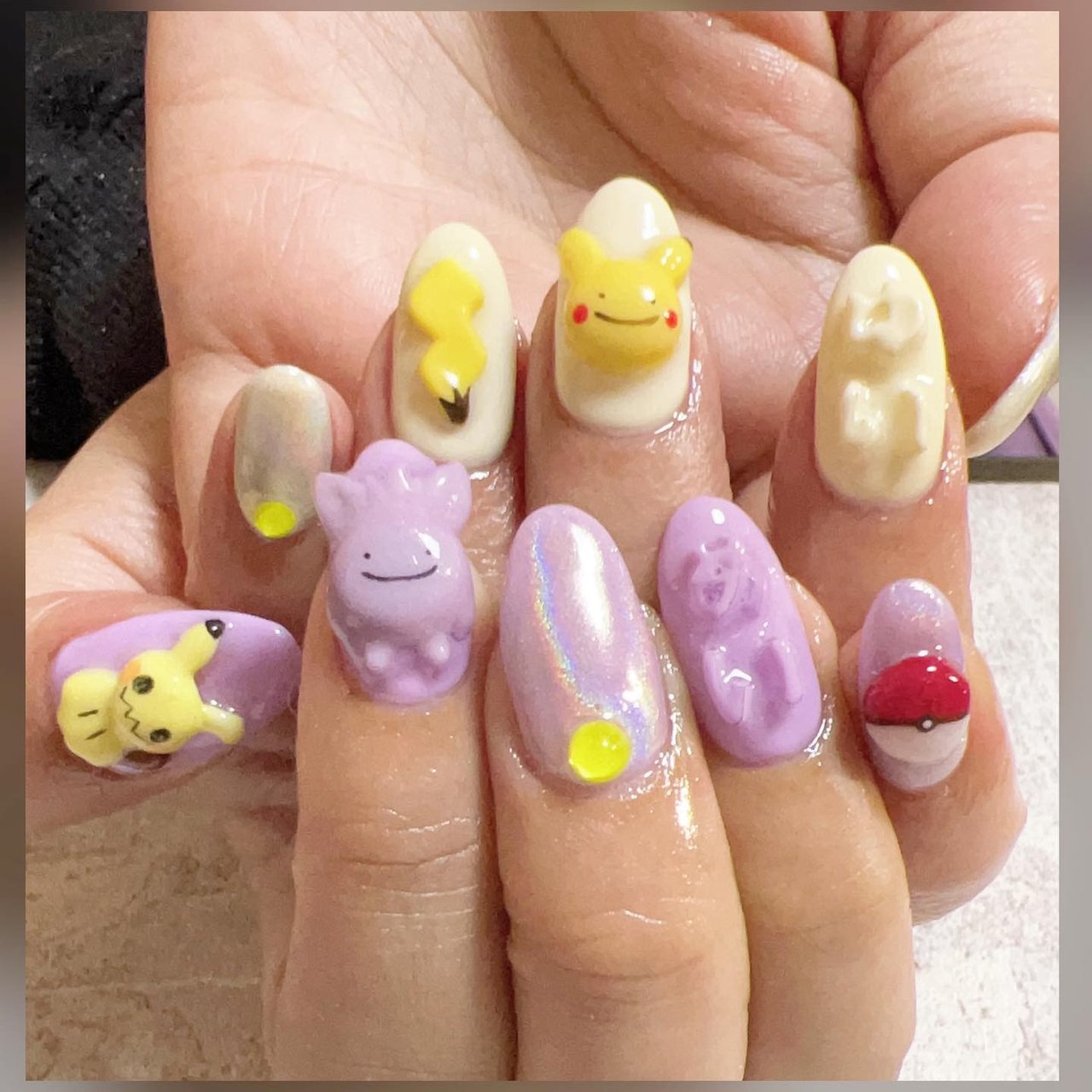 オールシーズン ハンド ワンカラー 痛ネイル キャラクター Liliys Le Eleのネイルデザイン No ネイルブック