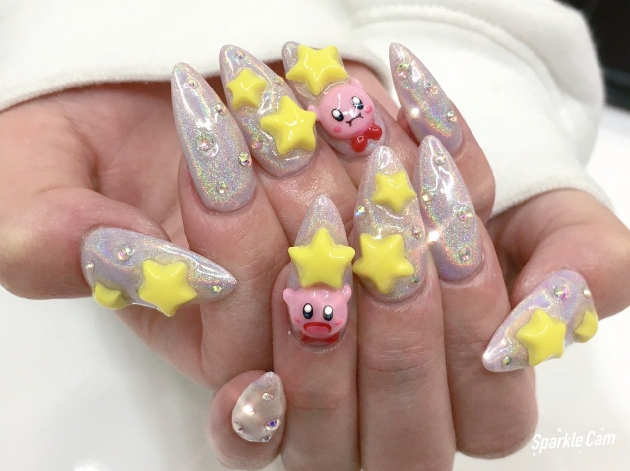 キャラクター 星 3d ロング Nailsgogo Shibuya Nailsalonのネイルデザイン No ネイルブック