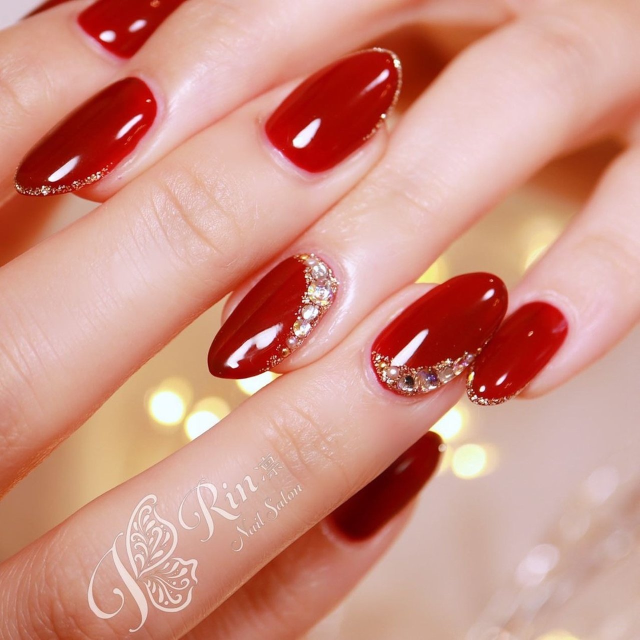 秋 冬 バレンタイン 女子会 ハンド Rin Nailのネイルデザイン No ネイルブック