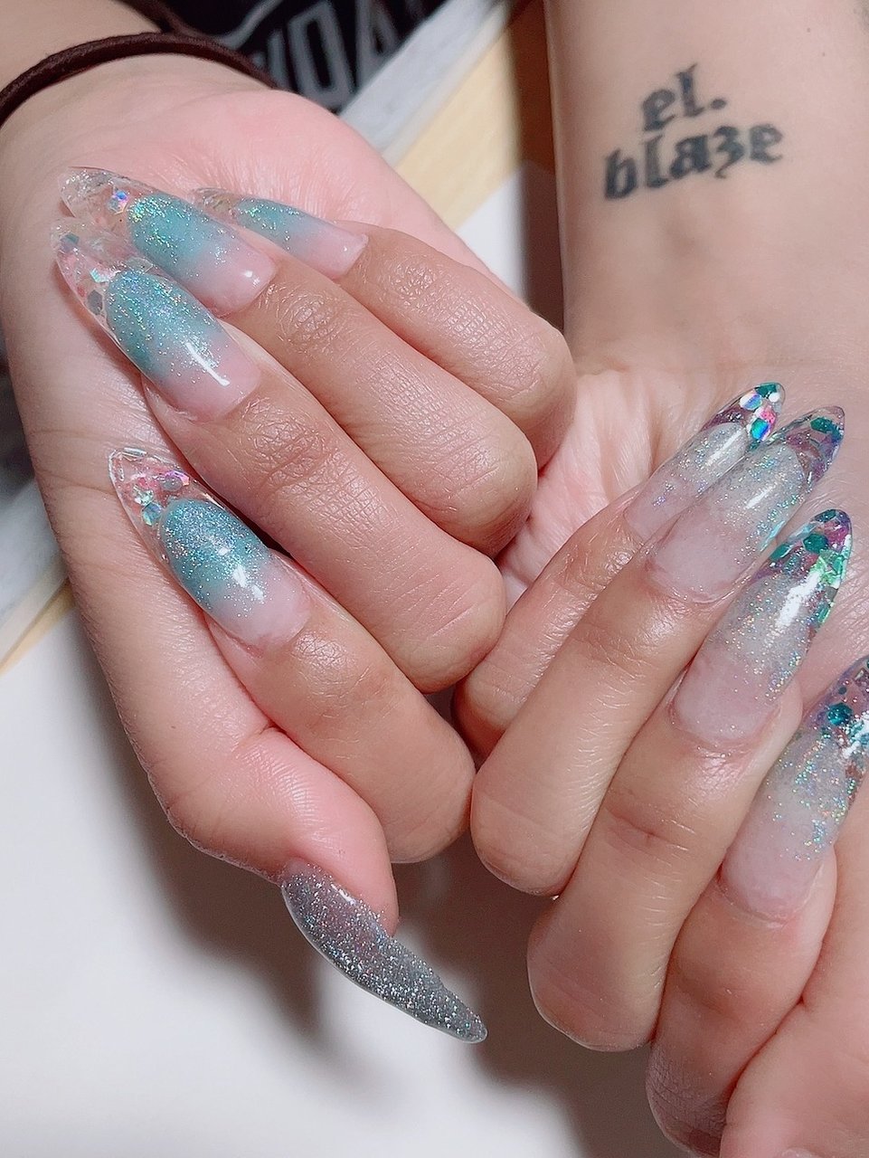 冬 クリスマス デート ハンド フレンチ おめめさん のネイルデザイン No ネイルブック